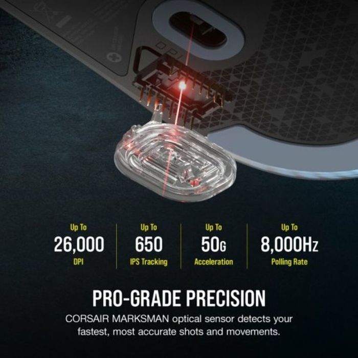 Corsair Souris Gaming M75 RGB Filaire Ambidextre Noire