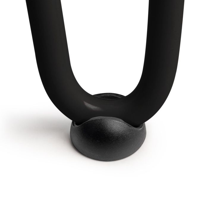 Emuca Lot de 4 pieds Hairpin de 2 s par fils table, hauteur 400mm, Acier, Peint en noir 4