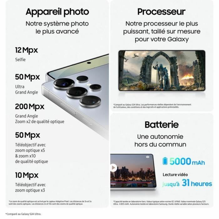 Smartphone Samsung SM-S938B 6,9" Octa Core 12 GB RAM 1 TB Noir 3