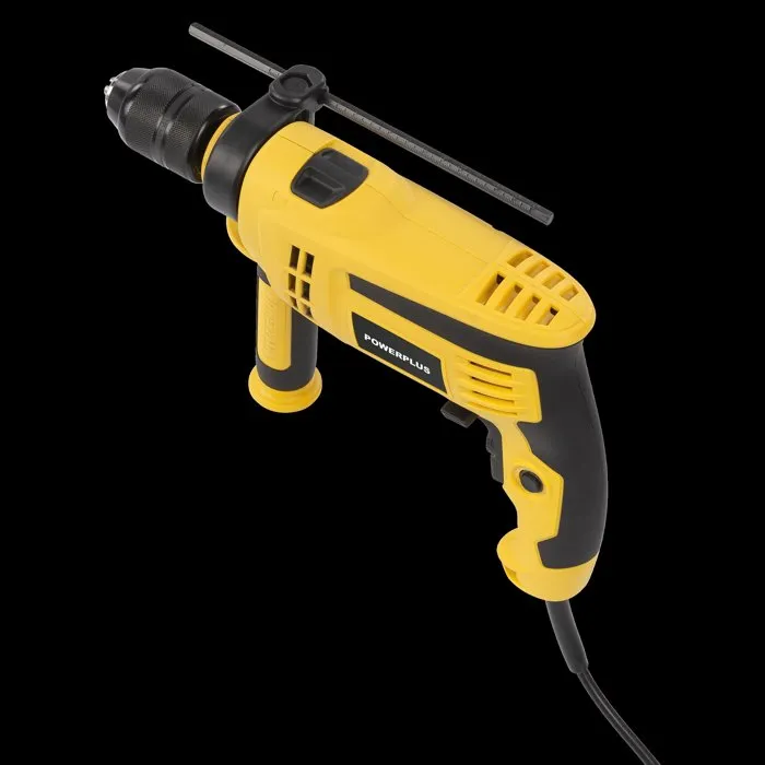 Powerplus Perceuse à percussion 1050 W avec mandrin à serrage rapide, 48 000 coups/min - Perce le bois, l'acier et le béton