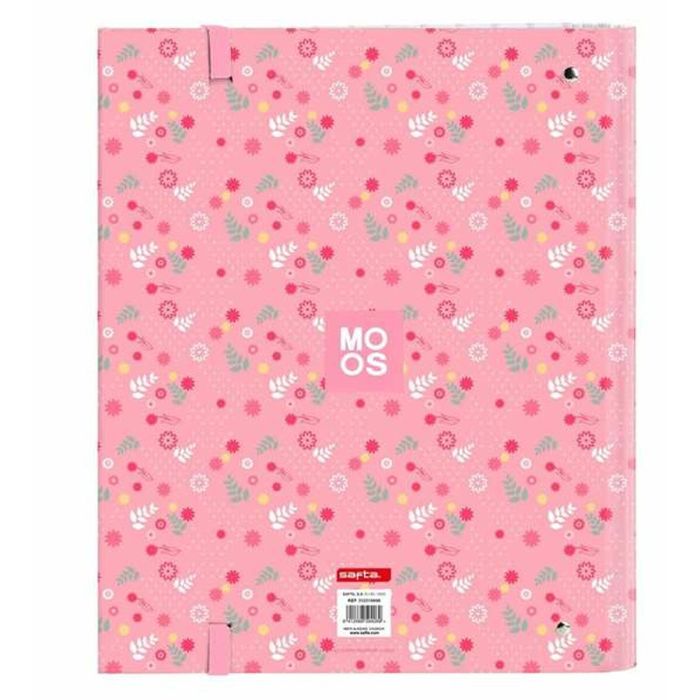 Reliure à anneaux Moos Passion Rose 27 x 32 x 3,5 cm 1