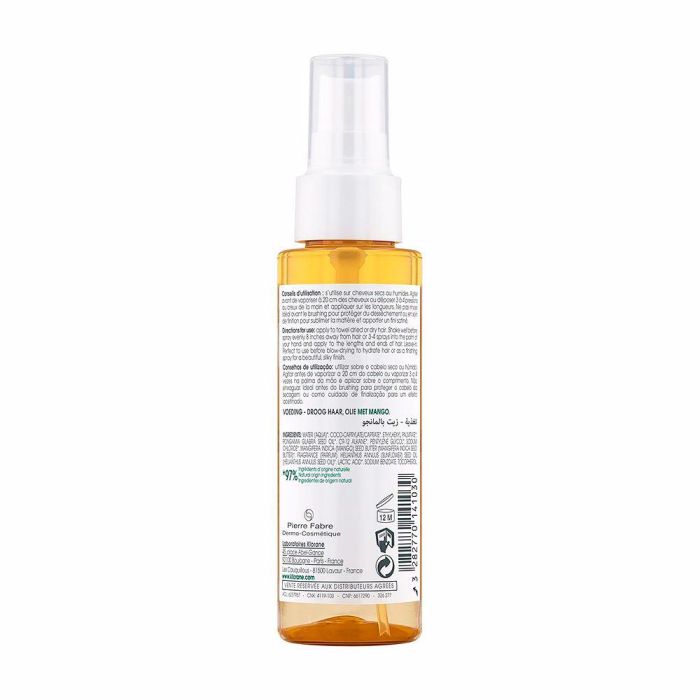 Klorane Al Mango Huile Nutritive Pour Cheveux Secs 100 mL 1