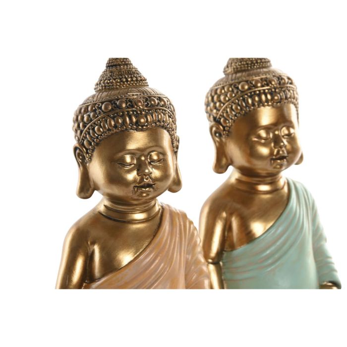 Figurine Décorative Home ESPRIT Vert Rose Buda Oriental 10 x 8 x 24 cm (2 Unités) 2 Figurine Décorative Home ESPRIT Vert Rose Buda Oriental 10 x 8 x 24 cm (2 Unités) 2