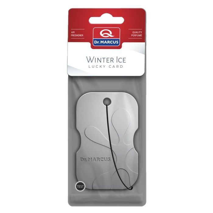 Désodorisant Pour Voiture Dr Marcus Lucky Card ICE CHILL Plastique Parfum Pendentif 2