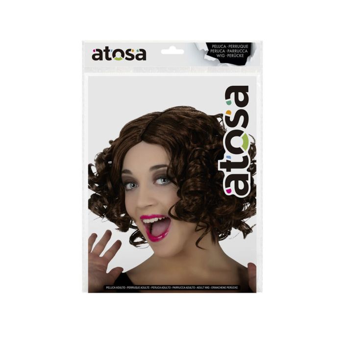 Perruques Marron Frisé 1