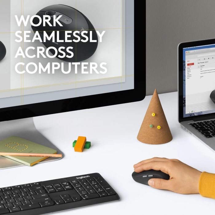 Logitech M590 Silent Bluetooth Optisch Graphit 1 Logitech M590 Silent Bluetooth Optisch Graphit 1