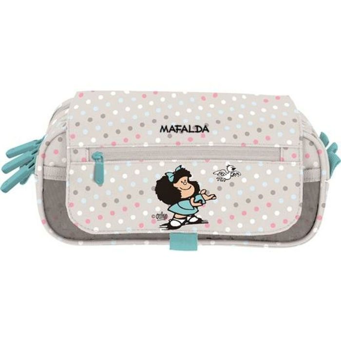 Trousse Fourre-Tout Triple Mafalda Bird Multicouleur 23 x 10 x 10 cm