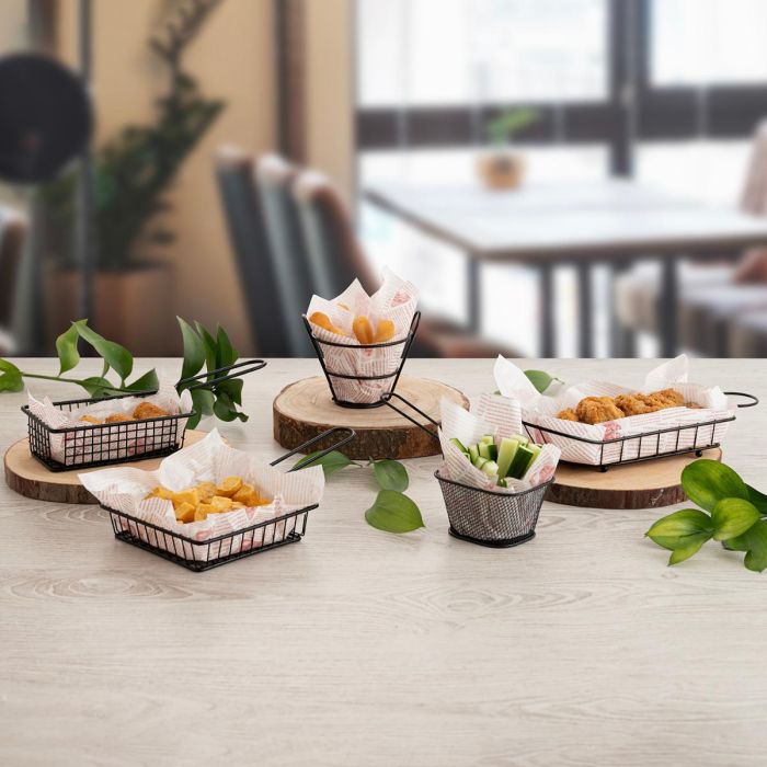 Cesta Rectangular Metal Gastro Black Quid 16x10,5x5,5 cm 3 Cesta Rectangular Metal Gastro Black Quid 16x10,5x5,5 cm 3