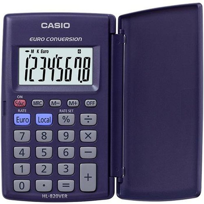 Calculatrice Casio HL-820VER Violet (10 Unités) 1 Calculatrice Casio HL-820VER Violet (10 Unités) 1