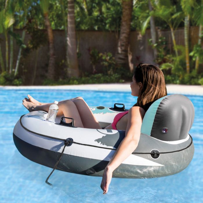 Bouée gonflable Intex Jaune Citron 135 x 55 x 135 cm (6 Unités) 5