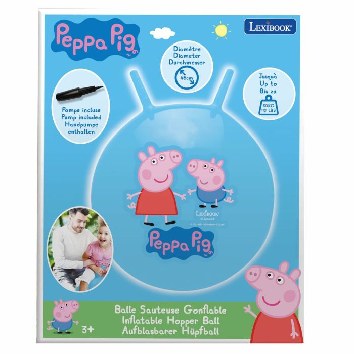 Boule à sauter Lexibook Peppa Pig 45 cm 1 Boule à sauter Lexibook Peppa Pig 45 cm 1