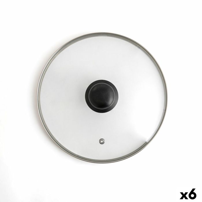 Couvercle pour marmite Quid Renova Transparent verre Ø 34 cm (6 Unités)