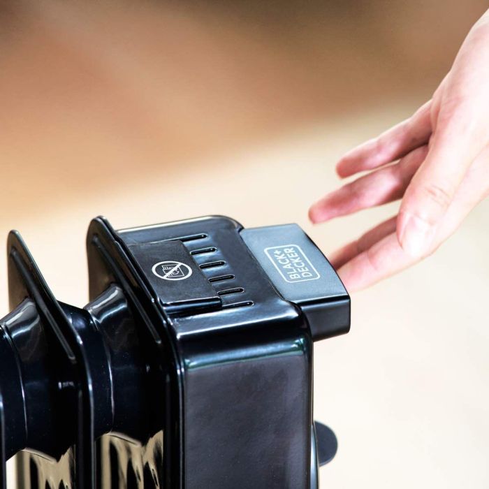 Radiateur à Huile (11 modules) Black & Decker BXRA2000E Noir 2000 W 4 Radiateur à Huile (11 modules) Black & Decker BXRA2000E Noir 2000 W 4