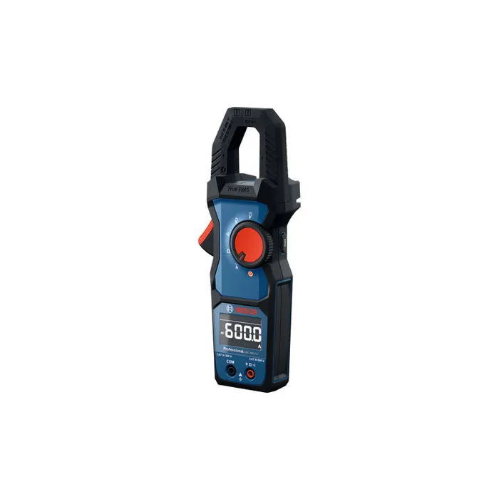 Bosch Professional Pince amperemetrique GMC 600-15, CAT IV 300V / CAT III 600V, avec poche et clip de suspension MS 90 Professional