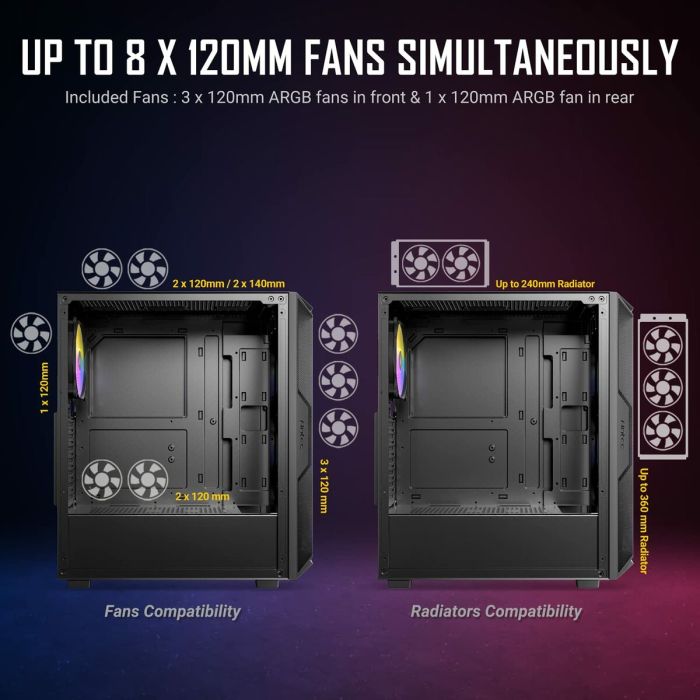 Boîtier ATX semi-tour Antec AX61 Elite Noir 2 Boîtier ATX semi-tour Antec AX61 Elite Noir 2