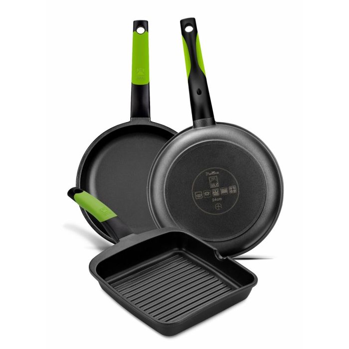 Plancha grill BRA A121459 Noir Métal Aluminium Ø 28 cm 3