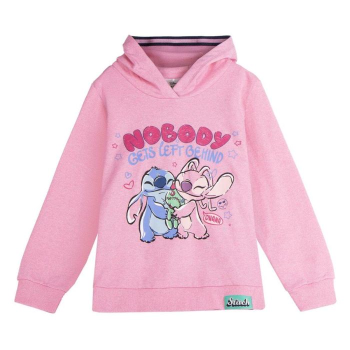 Sweat-shirt à capuche fille Stitch Rose 44 0 Sweat-shirt à capuche fille Stitch Rose 44 0