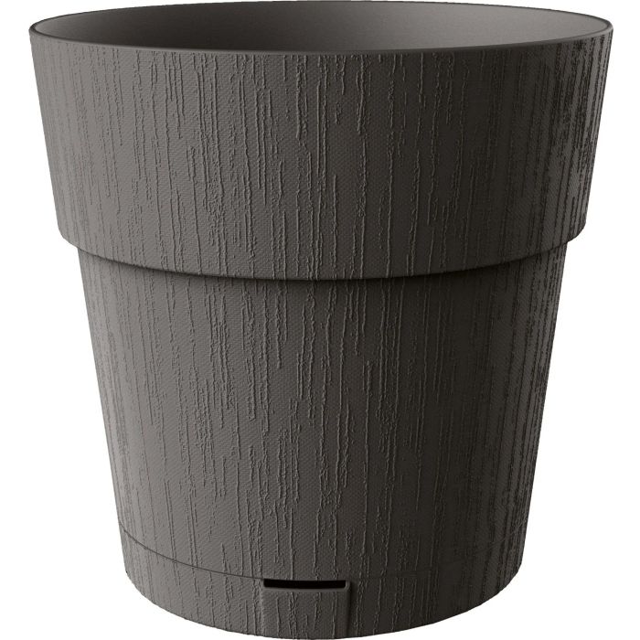 Stefanplast Pot de fleurs Ethica - Pot avec réserve d'eau - 40 x 39 cm (H) - 2 Litres - Gris Anthracite - Plastique durable Stefanplast Pot de fleurs Ethica - Pot avec réserve d'eau - 40 x 39 cm (H) - 2 Litres - Gris Anthracite - Plastique durable