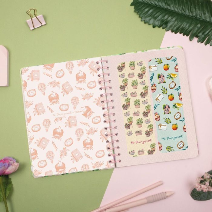 Agenda Finocam THE FLOWER JOURNAL A5 15,5 x 21,2 cm Rose 2026 3