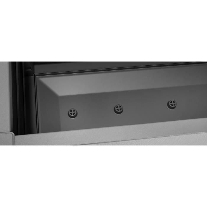 STEFANPLAST Bac a fleur/Jardiniere ETHICA rectangulaire 80 cm avec treillis - 80x36xh 140 cm - Taupe 3