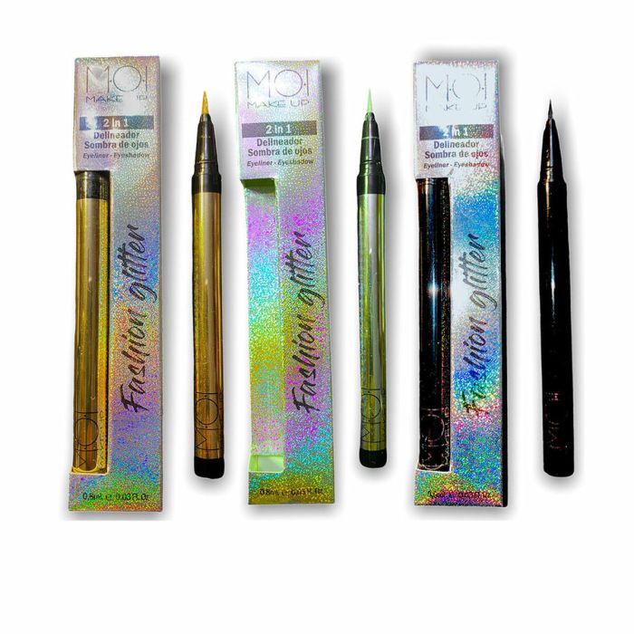 Eyeliner MOI Glitter Jaune Noir Vert 3 Pièces