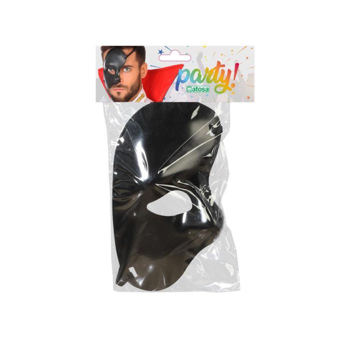 Masque Fantôme de l'Opéra noir pour Halloween - Accessoire de costume dramatique et sinistre