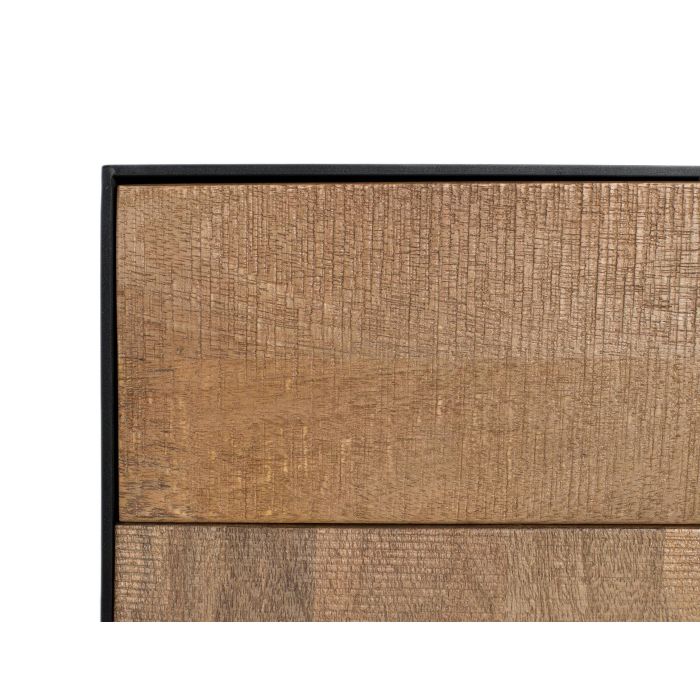 GINER Y COLOMER - Table de nuit industrielle en bois de manguier naturel avec tiroir et porte push - 45x45x66 cm 3 GINER Y COLOMER - Table de nuit industrielle en bois de manguier naturel avec tiroir et porte push - 45x45x66 cm 3