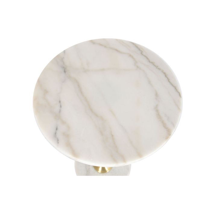 Table d'appoint Home ESPRIT Blanc Doré 41 x 41 x 57 cm 5 Table d'appoint Home ESPRIT Blanc Doré 41 x 41 x 57 cm 5