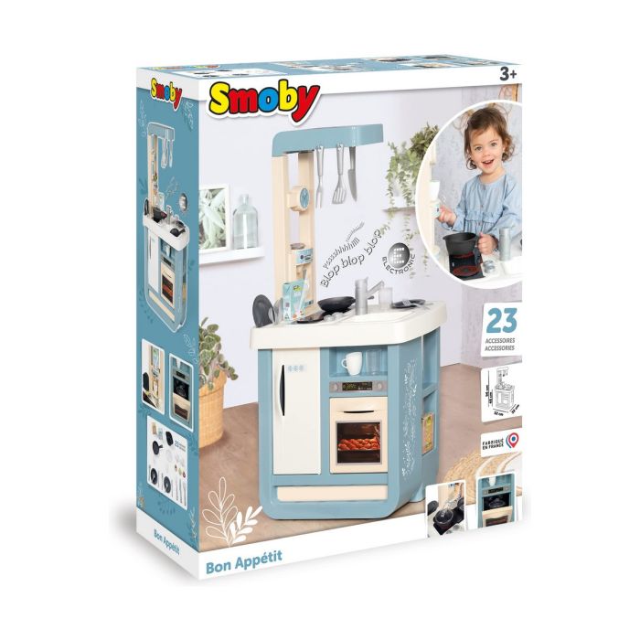 Cuisinière jouet Smoby Bon Appetit 52 x 32,5 x 95,7 cm Beige Bleu 1