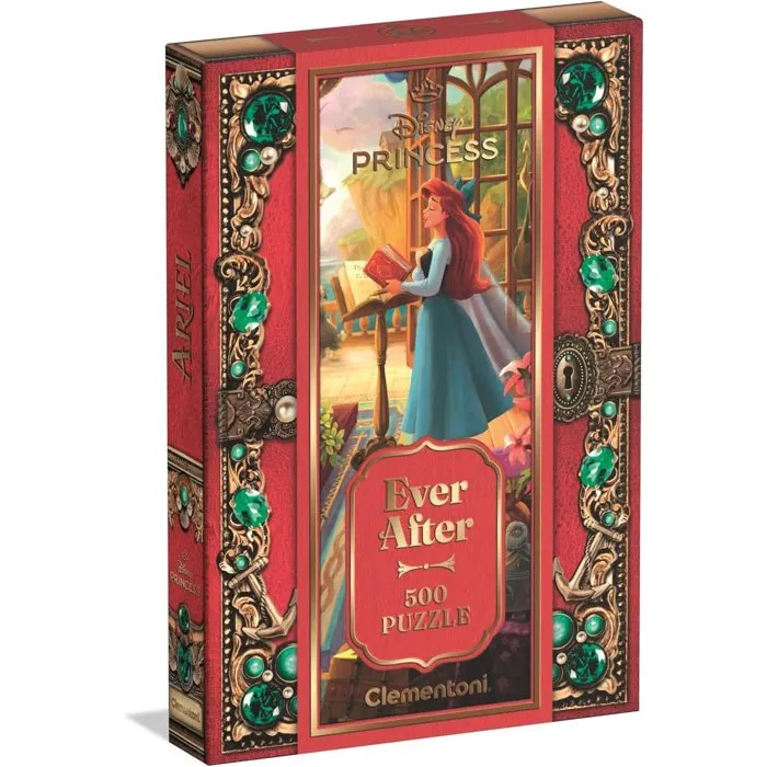 CLEMENTONI - Puzzle 500 Pièces Ever After Disney Princesses - Ariel - Collection Officielle Disney CLEMENTONI - Puzzle 500 Pièces Ever After Disney Princesses - Ariel - Collection Officielle Disney