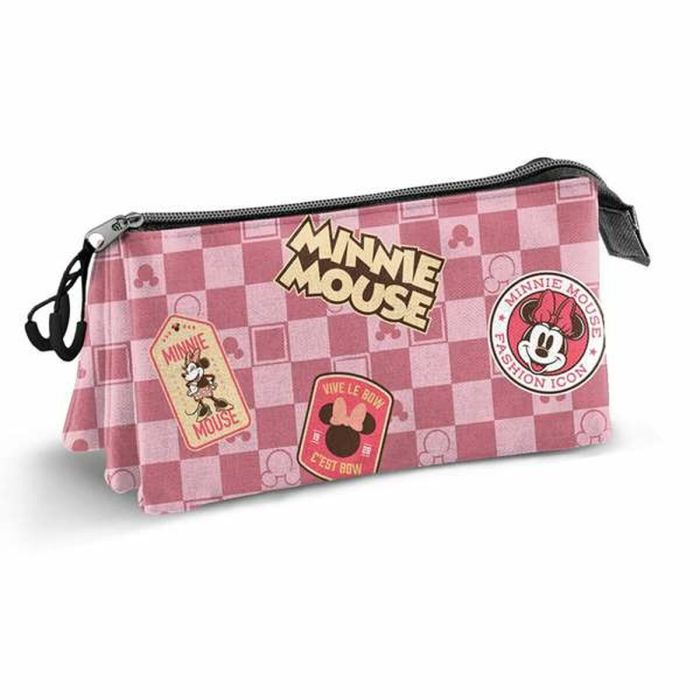 Trousse Fourre-Tout Triple Minnie Mouse 1 Trousse Fourre-Tout Triple Minnie Mouse 1