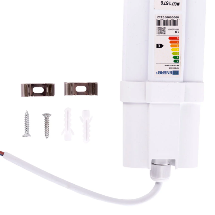 Lampe LED Tubulaire Enlazable IP65 18W 1914Lm 4000K 60cm 40.000h HO-FSG-001-0.6M-W 3