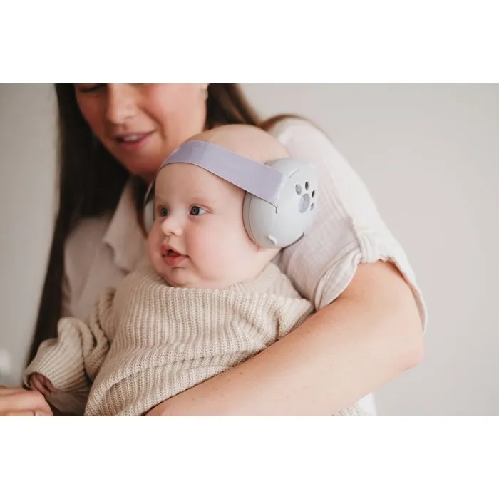 Tineo Casque anti-bruit pour bébé et enfant (4 mois à 3 ans) - Protection auditive réglable pour voyages et événements - Gris