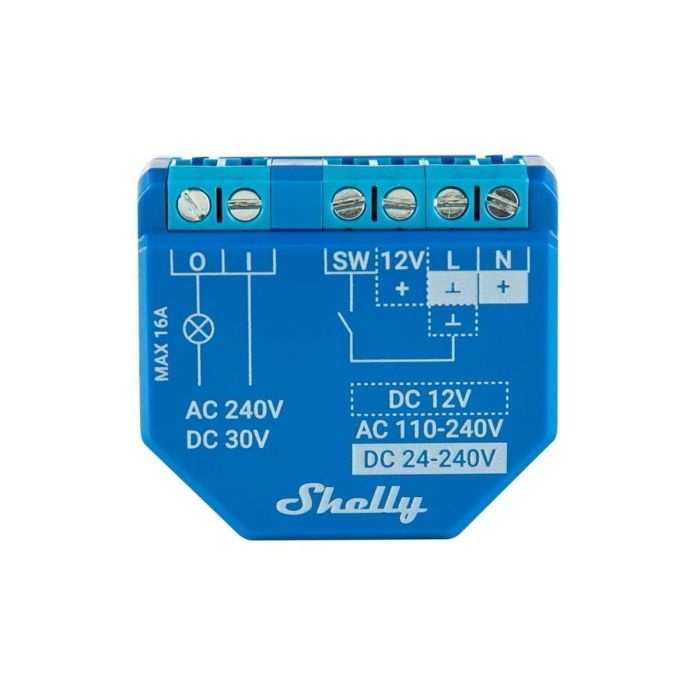 Prise Intelligente Shelly PLUS 1 100 - 240 V 16 A 15