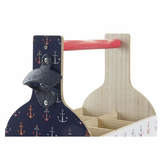 Range Bouteilles DKD Home Decor Multicouleur Bois MDF 27 x 16,5 x 25,5 cm (2 Unités) 1