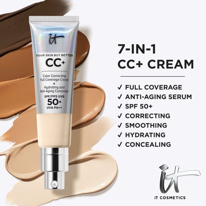 CC Cream It Cosmetics Your Skin But Better Beige Light Medium Spf 50 2