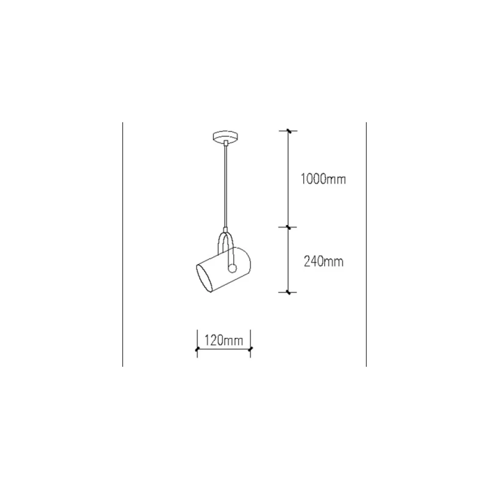 Lampe Suspendue Ainsley SKD-P2000-B Métal/PVC Blanc 1 Lampe Suspendue Ainsley SKD-P2000-B Métal/PVC Blanc 1