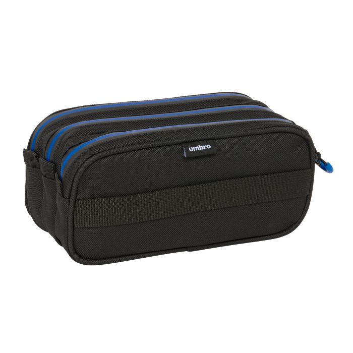 Trousse Fourre-Tout Triple Kelme Jet black Noir 21,5 x 10 x 8 cm 1 Trousse Fourre-Tout Triple Kelme Jet black Noir 21,5 x 10 x 8 cm 1