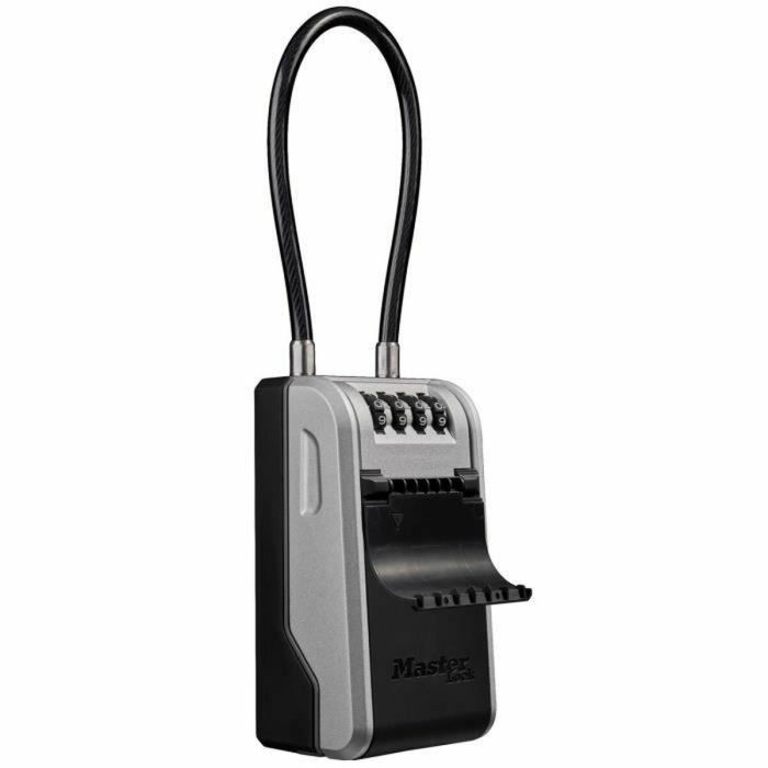 Master Lock Boîte à Clés Extérieure avec Poignée Flexible Grande Capacité Haute Sécurité 19,6 x 7,6 x 5,6 cm MAS3520190945303