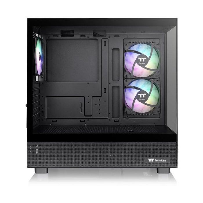 Thermaltake View 270 Plus TG Midi Tower Noir - Boîtier PC Gaming ARGB avec vitre trempée, support ATX, 2 ventilateurs 120 mm préinstallés Thermaltake View 270 Plus TG Midi Tower Noir - Boîtier PC Gaming ARGB avec vitre trempée, support ATX, 2 ventilateurs 120 mm préinstallés