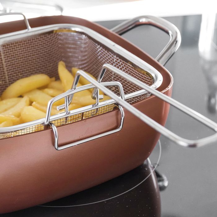 Ensemble de Poêle Multifonctions 5 en 1 Copper Coppans InnovaGoods 4 Pièces 4