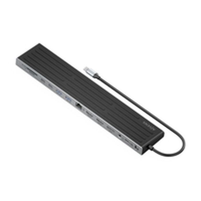 Hub USB Aisens ASUC-13P042-GR Gris 100 W 3