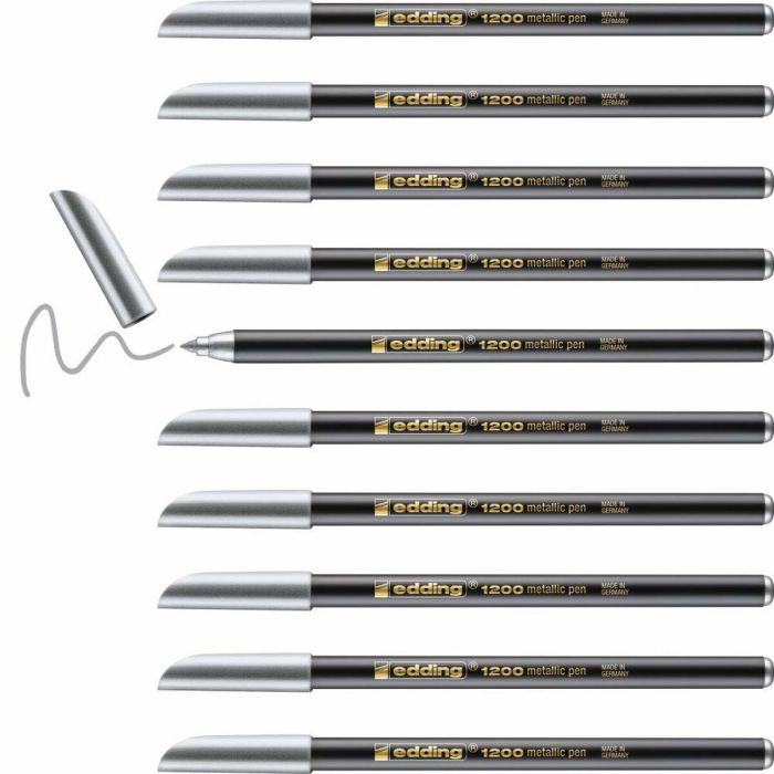 Marqueur Edding 1200 Argenté (10 Unités) 1 Marqueur Edding 1200 Argenté (10 Unités) 1