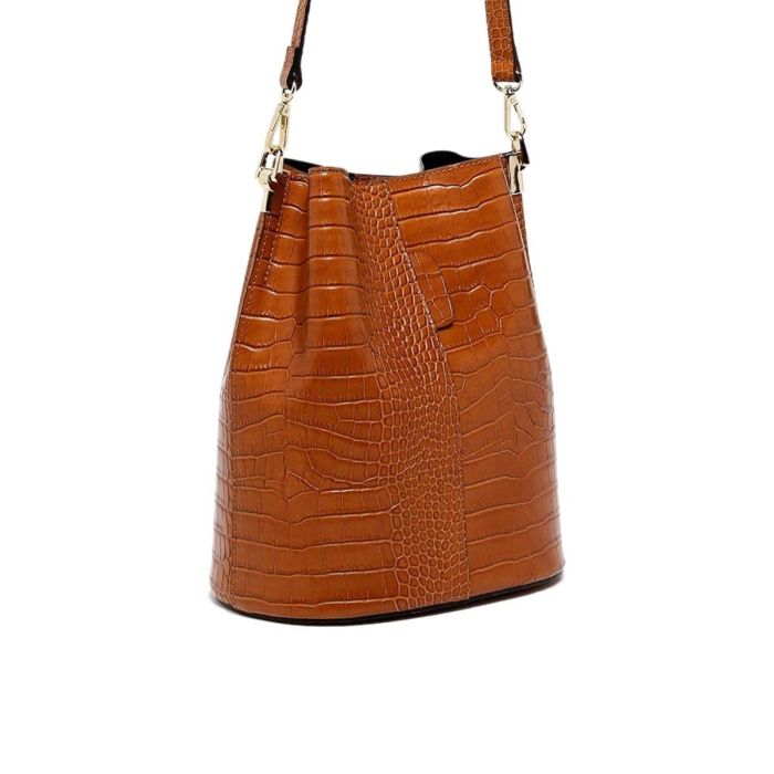 Sac à main Maison Heritage BRUNA-CROCO-CAMEL 1 Sac à main Maison Heritage BRUNA-CROCO-CAMEL 1