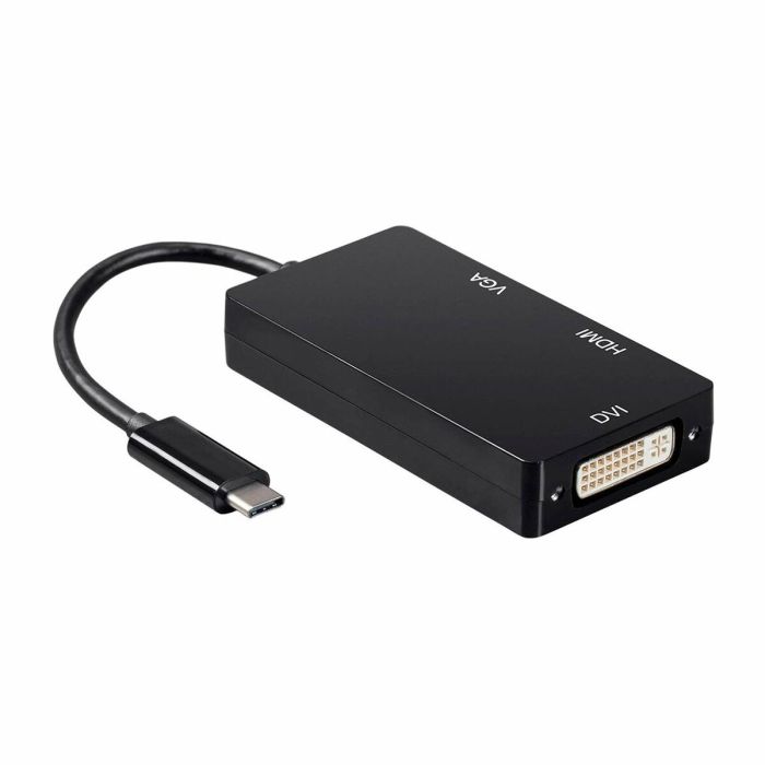 Adaptateur USB-C vers VGA/HDMI/DVI Aisens A109-0343 HDMI USB VGA USB 3.2 Noir 15 cm 7