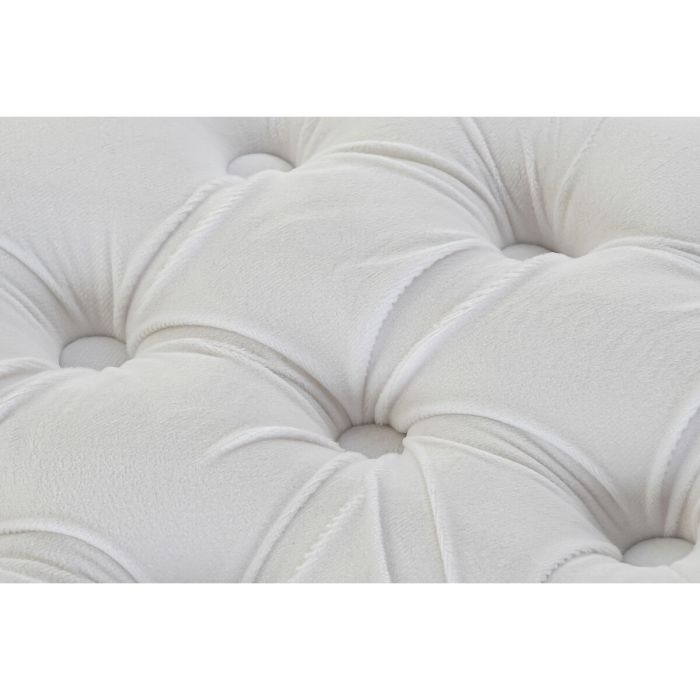 Repose-pied DKD Home Decor Blanc Polyester Bois MDF (78 x 78 x 40 cm) 3