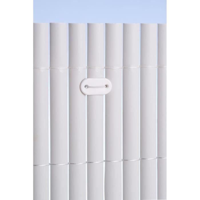 Set de 26 fixations pour mailles - NATURE - Blanc - Attache + brin 14 cm fil de fer plastifié 2