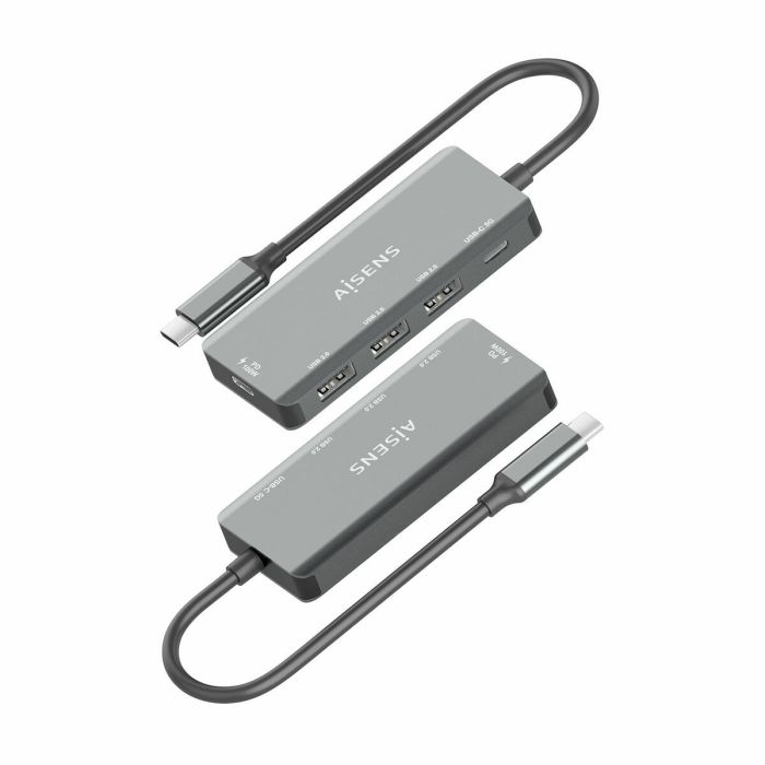 Hub USB Aisens A109-0945 Gris 100 W 5