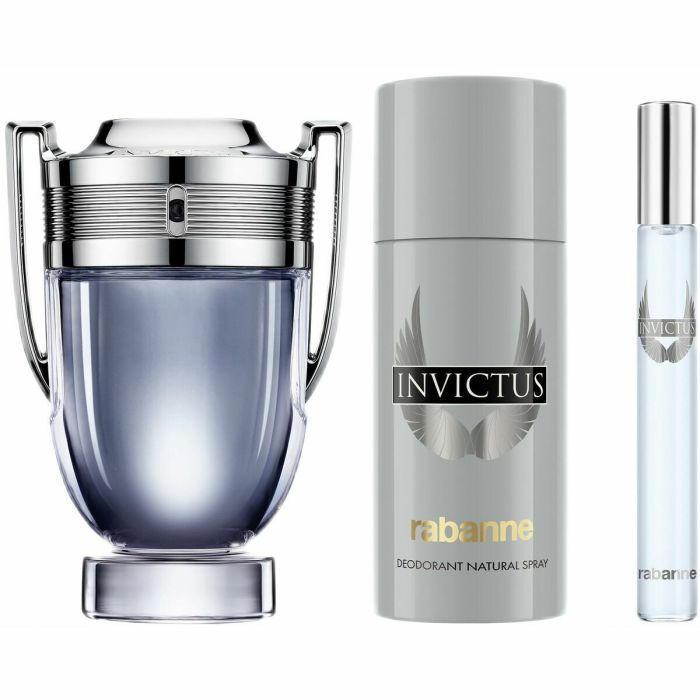 Set de Parfum Homme Paco Rabanne Invictus 3 Pièces 0 Set de Parfum Homme Paco Rabanne Invictus 3 Pièces 0
