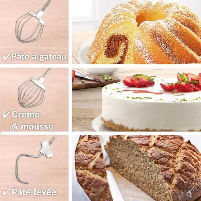 Bosch MUMS2AW21 Robot Pâtissier Serie 2 - 700 W - Bol 3.8 L - 4 Vitesses - avec 3 Disques et Hachoir à Viande - Blanc Bosch MUMS2AW21 Robot Pâtissier Serie 2 - 700 W - Bol 3.8 L - 4 Vitesses - avec 3 Disques et Hachoir à Viande - Blanc